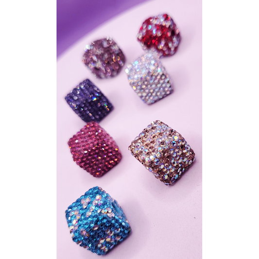 Crystal Cube Stacking Charm