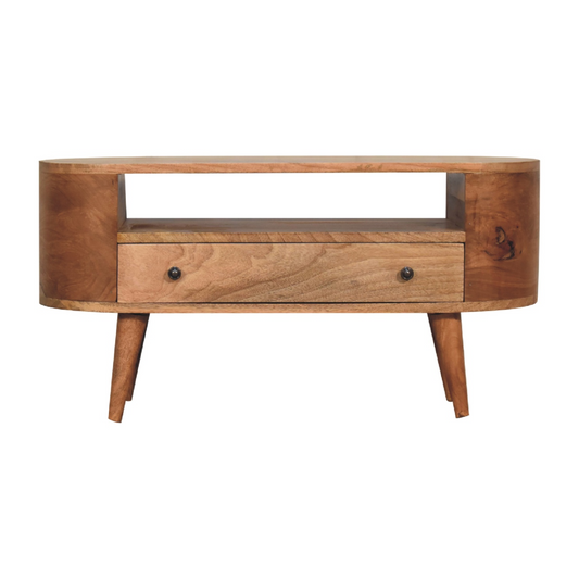 Artisan Furniture Solid Wood Mini Rounded Entertainment Unit