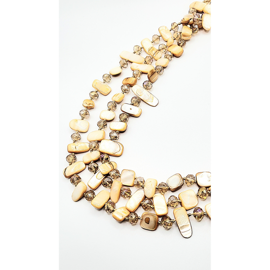 Resin Boho Multi Beaded Necklace