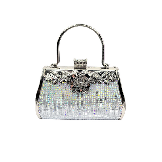 Gradient Crystal Clutch bag