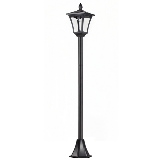 Outsunny Solar Powered Lamp Post, IP44, 18Lx18Wx160H cm-Black