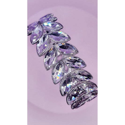 Mirrored Oval Crystal Bracelet