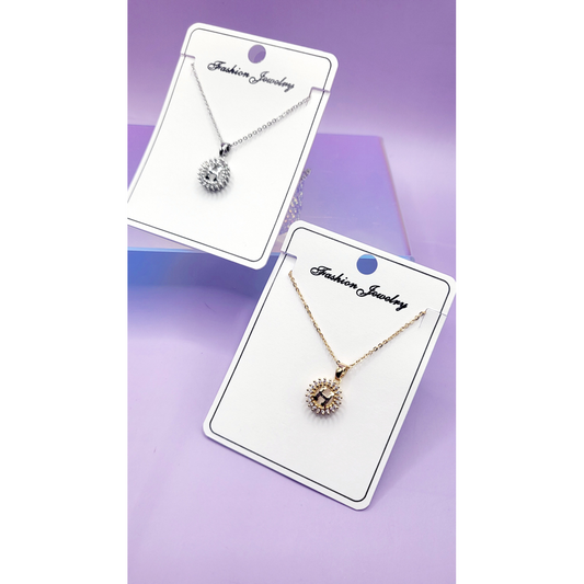 H Crystal Necklace