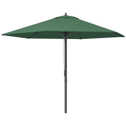 2.8m Patio Sun Umbrella Parasol Outdoor Green BASE NOT INCLUDED