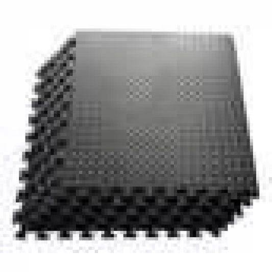 7 Packs LEAF Pattern Foam Mat 60X60- BLACK