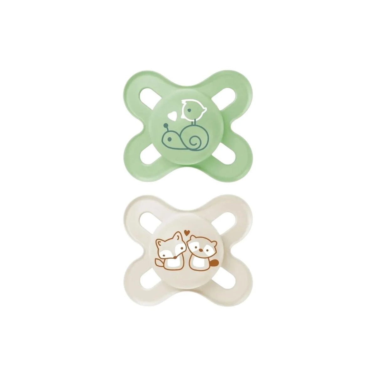 MAM Original Start Soother Unisex 0-2 months Pack of 2 | Luxury Home Accessories | Heulog Glow