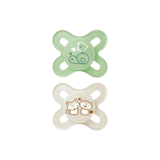 MAM Original Start Soother Unisex 0-2 months Pack of 2 | Luxury Home Accessories | Heulog Glow
