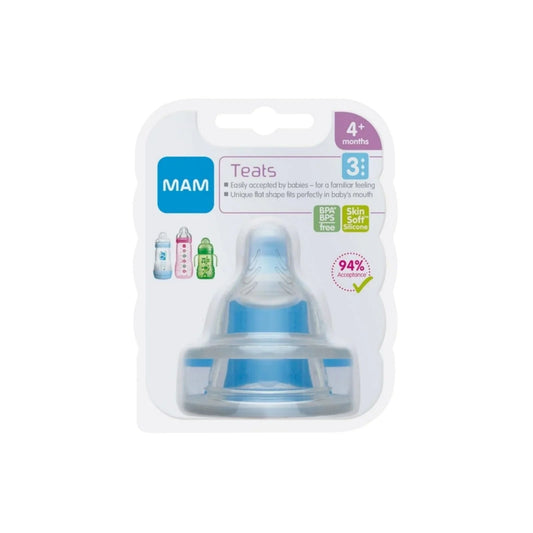 MAM SkinSoft Silicone Teat Fast Flow Pack of 2 | Luxury Home Accessories | Heulog Glow