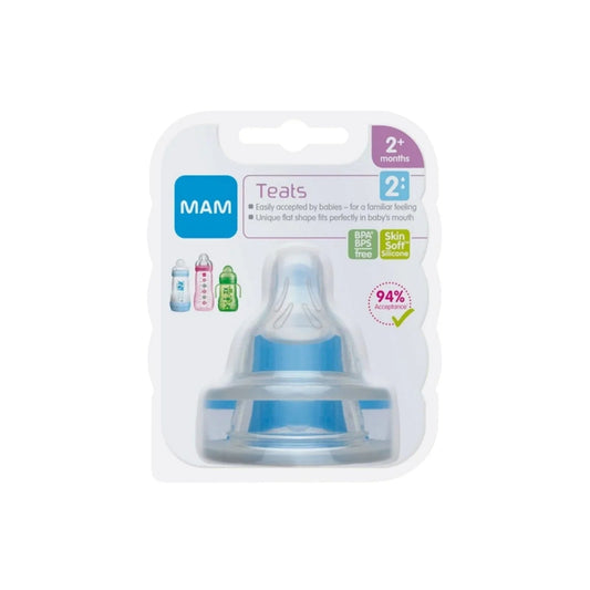 MAM SkinSoft Silicone Teat Medium Flow Pack of 2 | Luxury Home Accessories | Heulog Glow