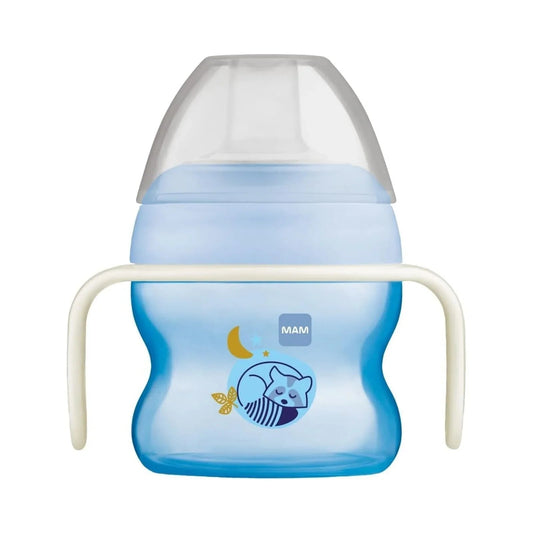 MAM Starter Cup & Glow with Handles 150ml - Blue | Luxury Home Accessories | Heulog Glow
