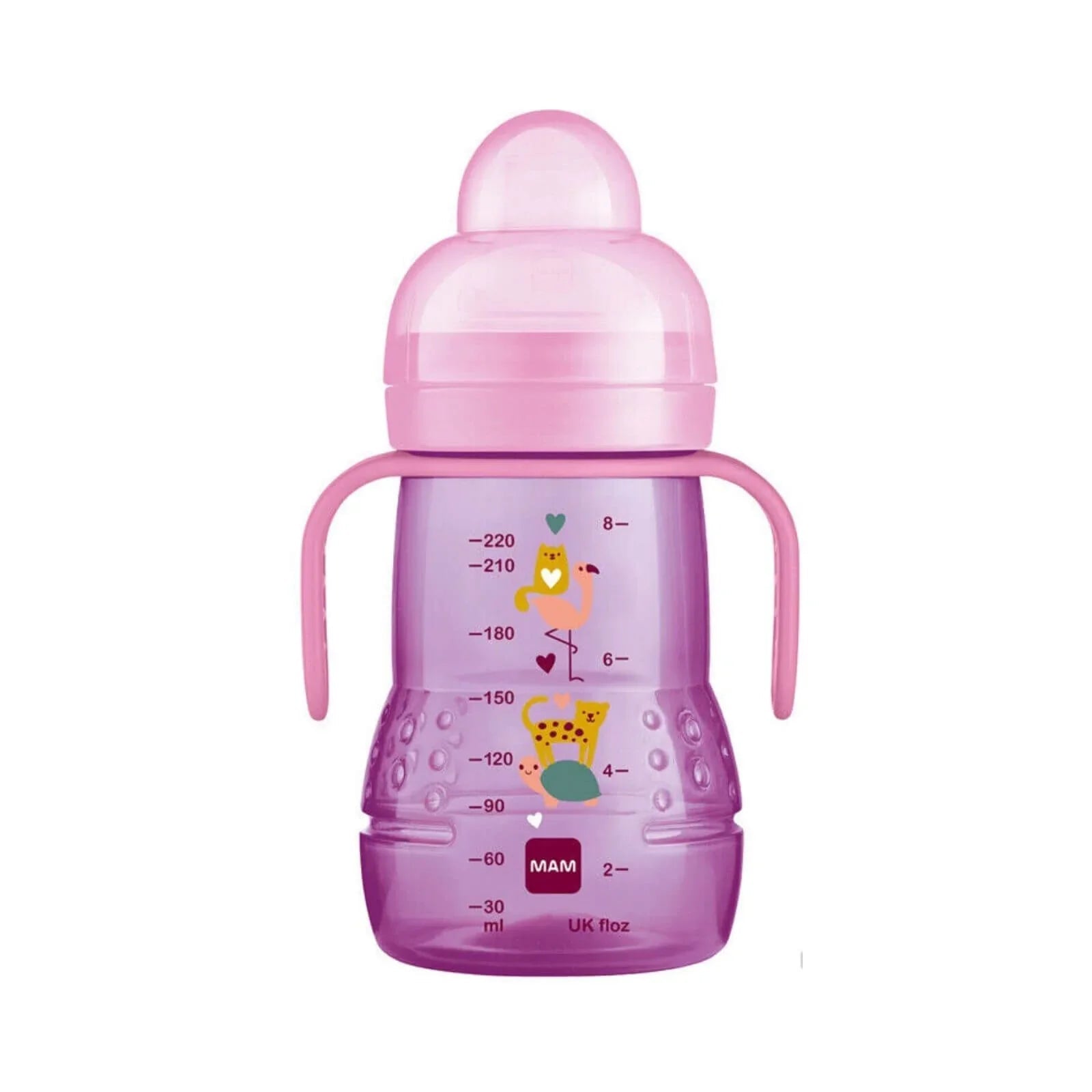MAM Trainer Cup 2-in-1 220ml - Pink | Luxury Home Accessories | Heulog Glow