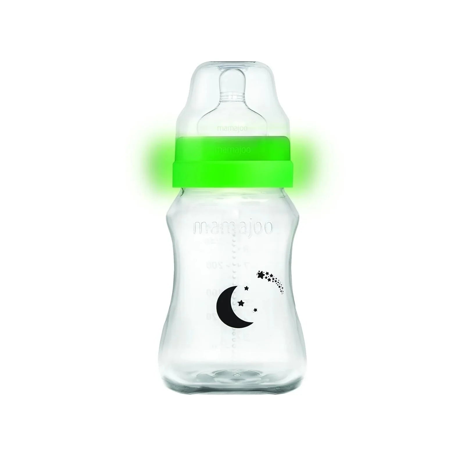 Mamajoo Anti-Colic Glow PP Baby Bottle 6+ months 250ml | Luxury Home Accessories | Heulog Glow