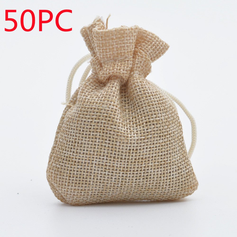 Manufacturers Wholesale Drawstring Linen Bag Mini Rope Linen Jewelry Packaging Gift Bag Bundle Mouth Small Cloth Bag | Luxury Home Accessories | Heulog Glow