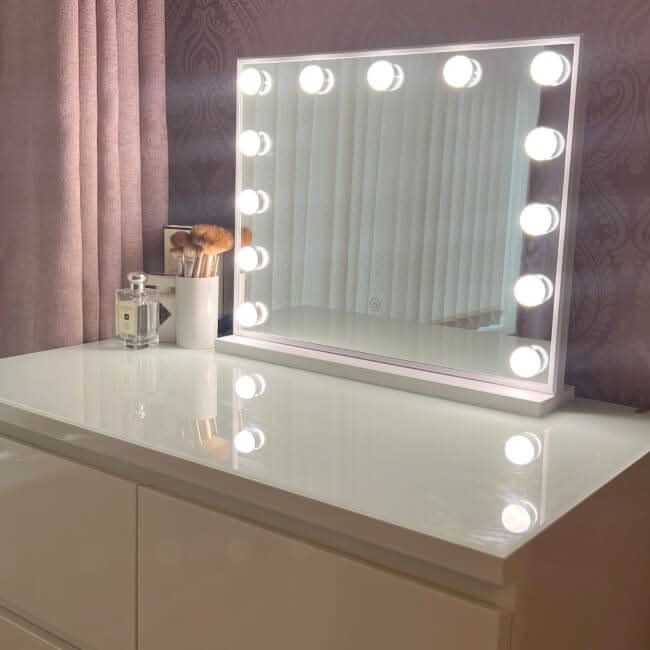 Margot Small Hollywood Mirror 50x42cm | Luxury Home Accessories | Heulog Glow