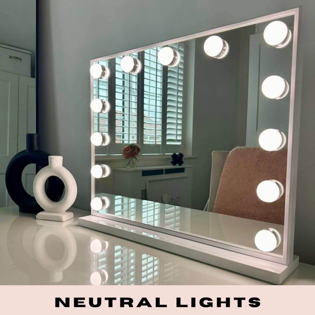 Margot Small Hollywood Mirror 50x42cm | Luxury Home Accessories | Heulog Glow