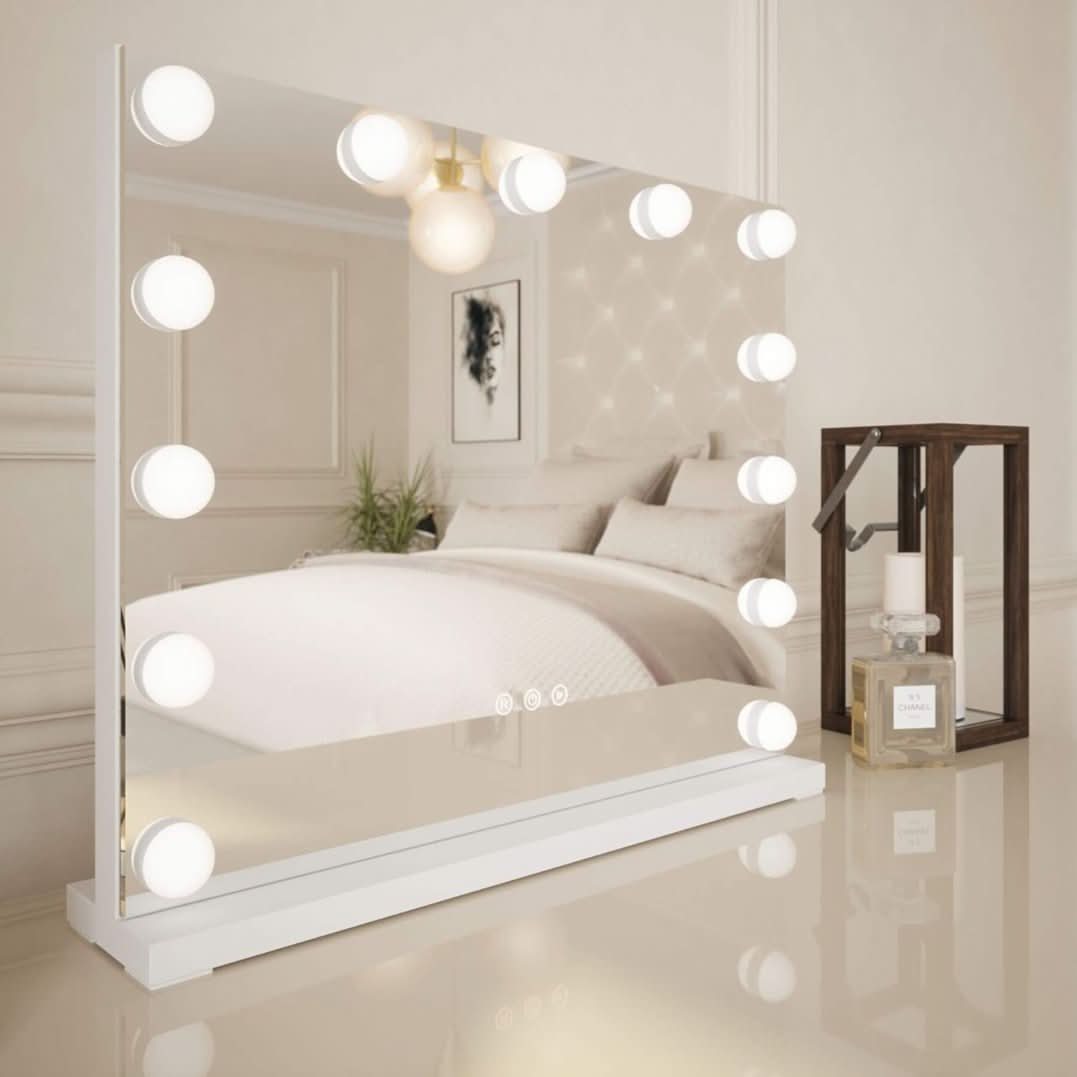 Margot Small Hollywood Mirror 50x42cm | Luxury Home Accessories | Heulog Glow