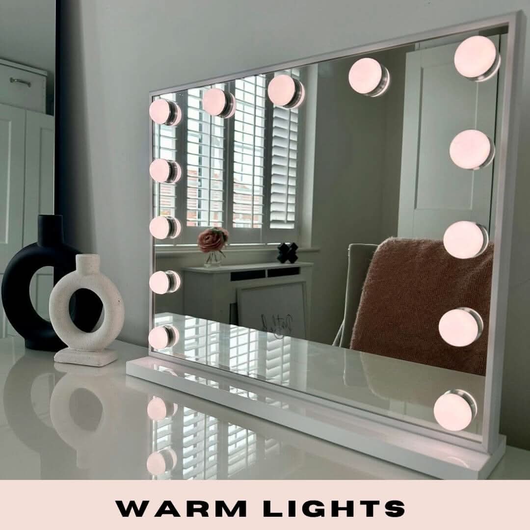 Margot Small Hollywood Mirror 50x42cm | Luxury Home Accessories | Heulog Glow