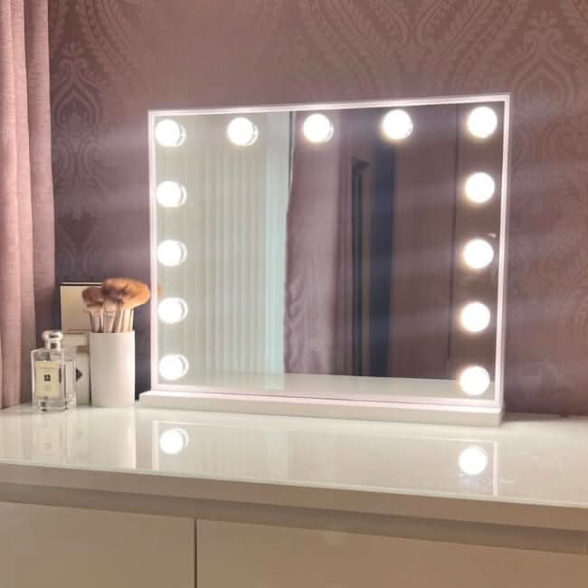 Margot Small Hollywood Mirror 50x42cm | Luxury Home Accessories | Heulog Glow