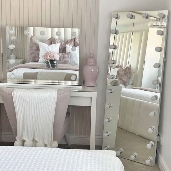 Mariah Full Length Hollywood Mirror 160x60cm | Luxury Home Accessories | Heulog Glow