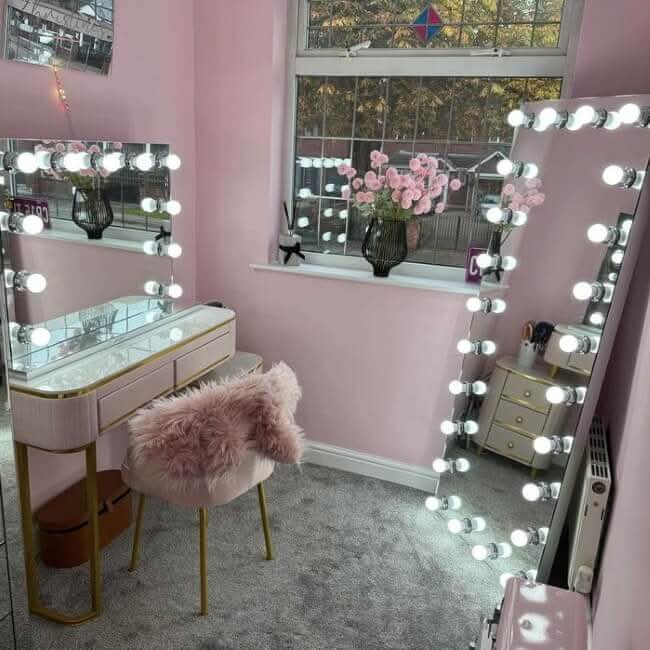 Mariah Full Length Hollywood Mirror 160x60cm | Luxury Home Accessories | Heulog Glow