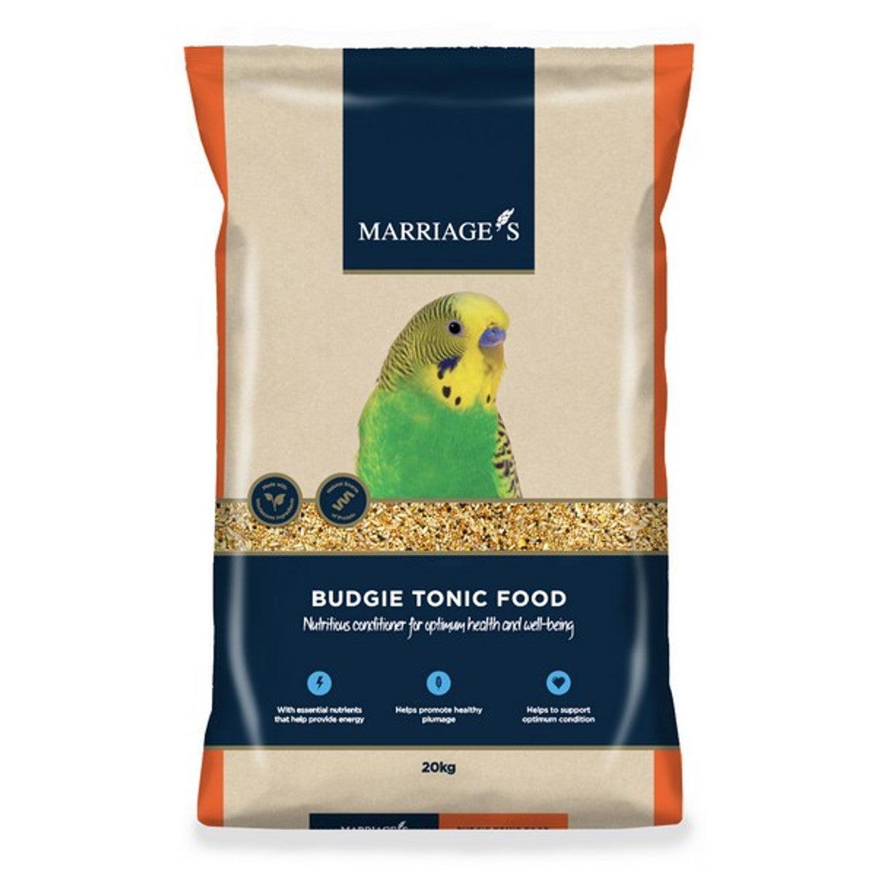 Marriages Budgie Tonic Food 20kg | Luxury Home Accessories | Heulog Glow