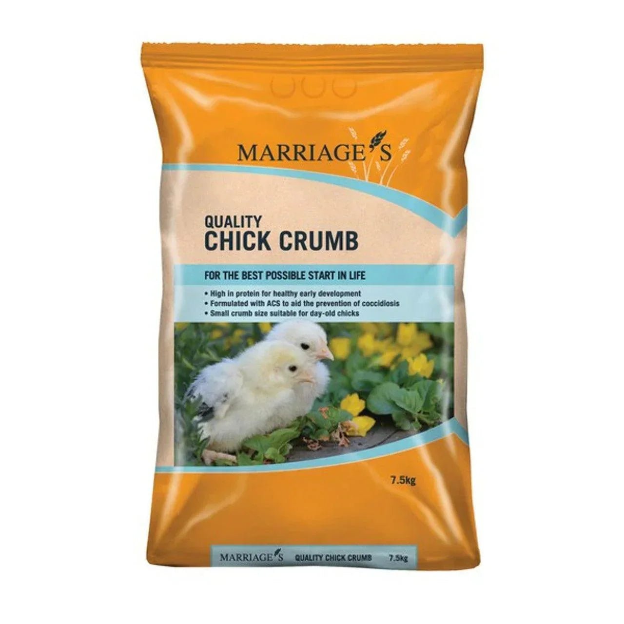 Marriages Chick Crumbs+Coccidiostat 7.5kg | Luxury Home Accessories | Heulog Glow