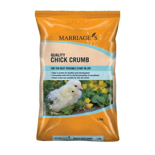 Marriages Chick Crumbs+Coccidiostat 7.5kg | Luxury Home Accessories | Heulog Glow