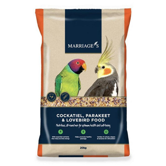 Marriages Cockatiel Parakeet Lovebird Food 20Kg | Luxury Home Accessories | Heulog Glow