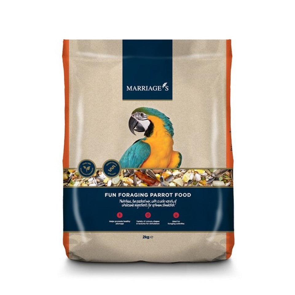 Marriages Fun Foraging Parrot Food 2Kg | Luxury Home Accessories | Heulog Glow