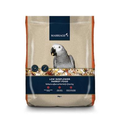 Marriages Low Sunflower Parrot Food 2Kg | Luxury Home Accessories | Heulog Glow
