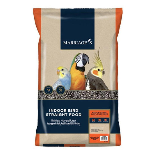 Marriages Medium Stripe Sunflower Seed 12.55kg | Luxury Home Accessories | Heulog Glow