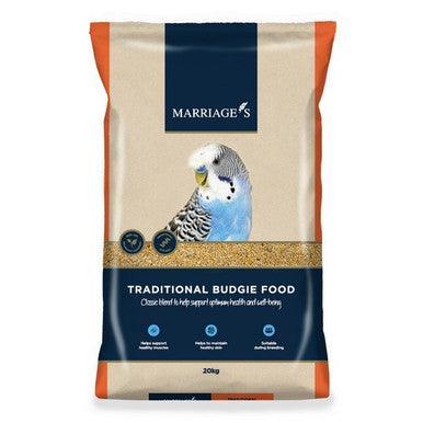 Marriages Traditional Budgie Food 20kg | Luxury Home Accessories | Heulog Glow