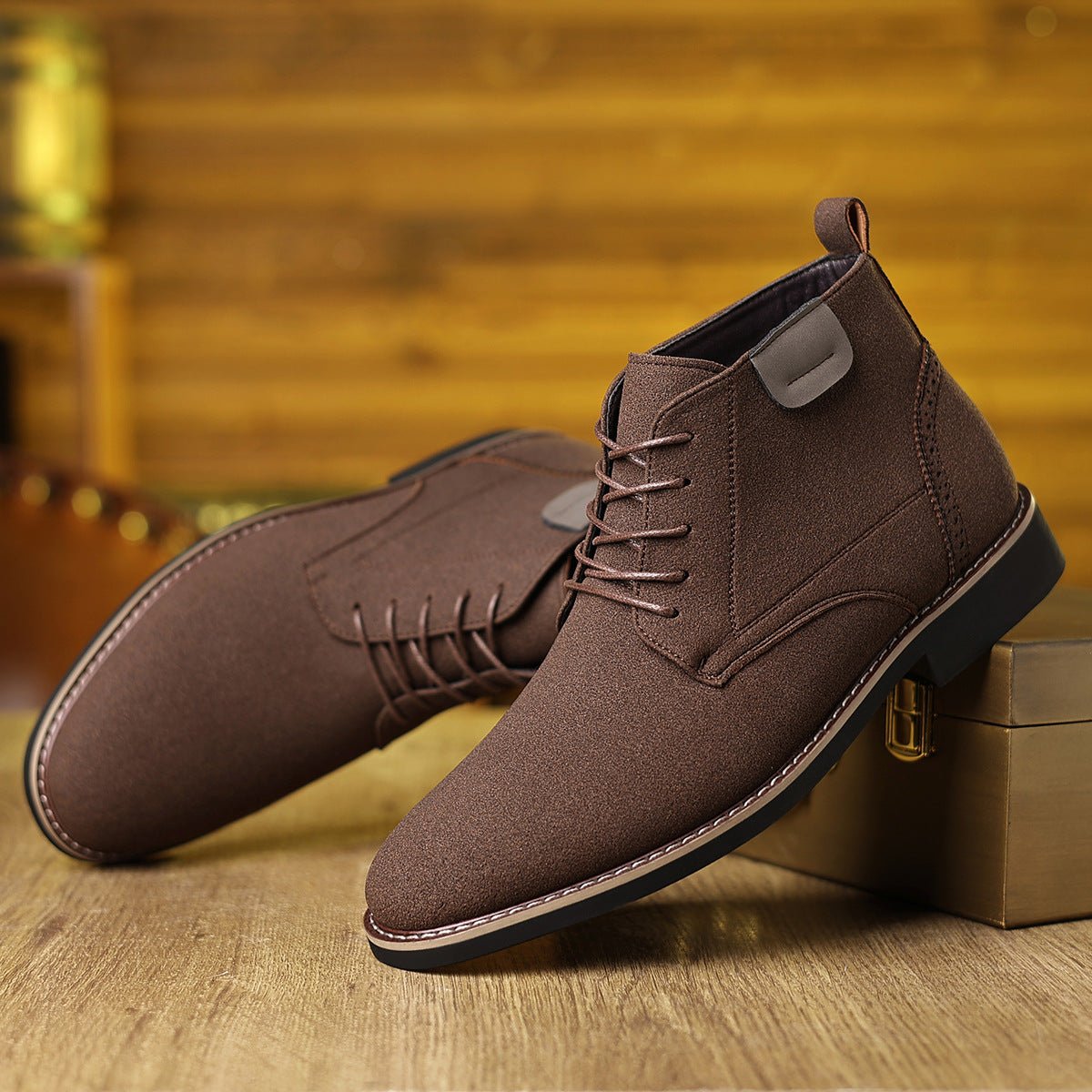 Martin Boots Men's British Style High-top Leather Shoes | Luxury Home Accessories | Heulog Glow