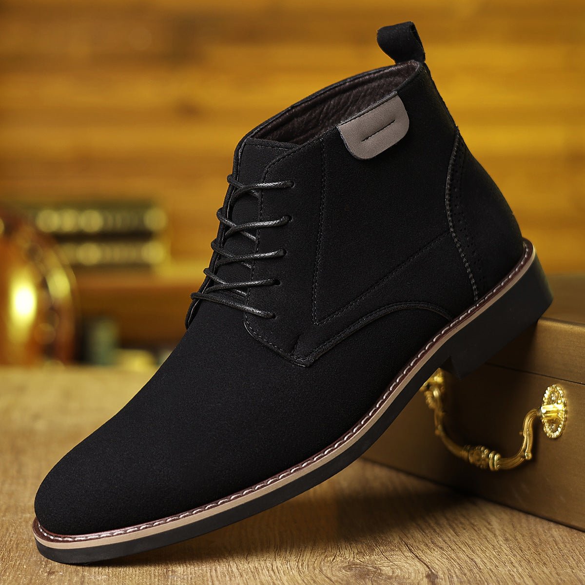 Martin Boots Men's British Style High-top Leather Shoes | Luxury Home Accessories | Heulog Glow