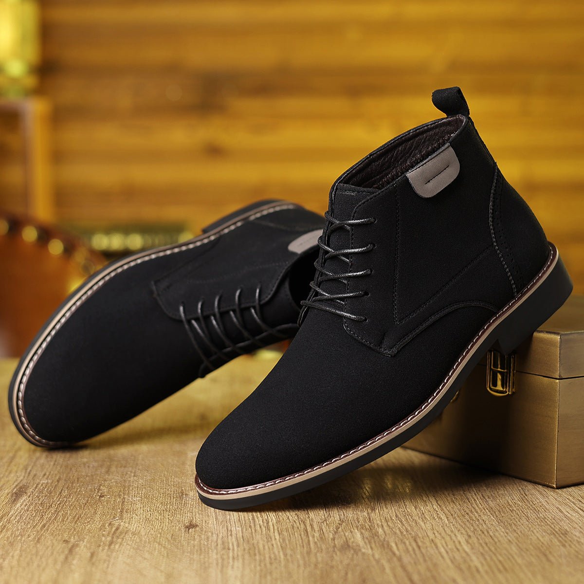 Martin Boots Men's British Style High-top Leather Shoes | Luxury Home Accessories | Heulog Glow