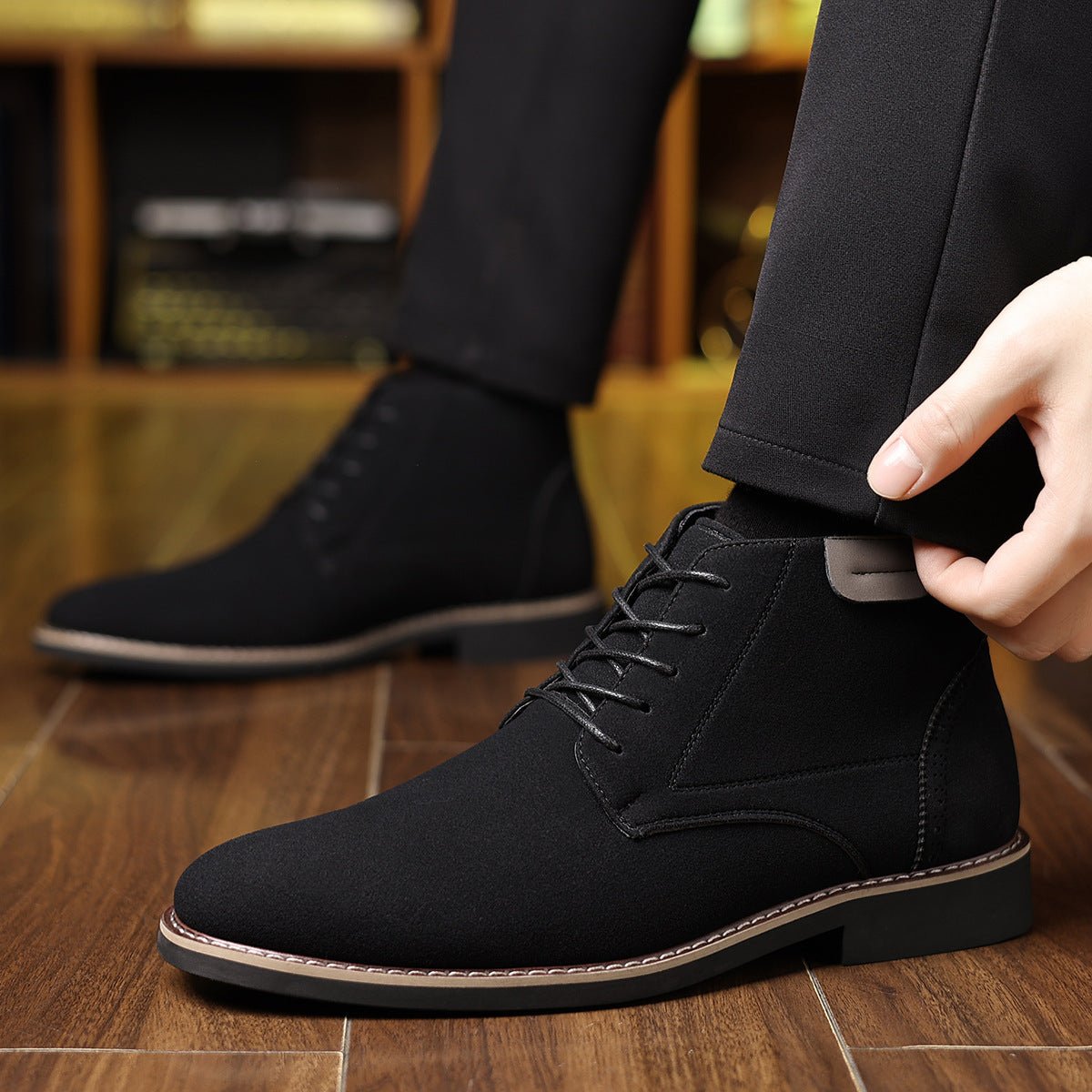 Martin Boots Men's British Style High-top Leather Shoes | Luxury Home Accessories | Heulog Glow