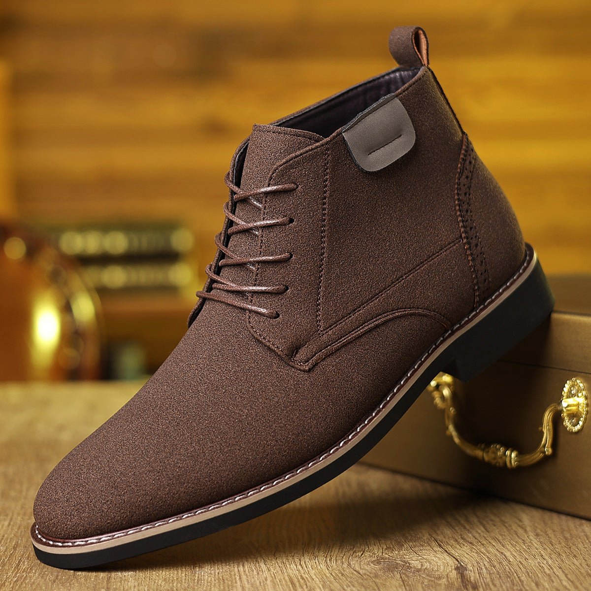 Martin Boots Men's British Style High-top Leather Shoes | Luxury Home Accessories | Heulog Glow