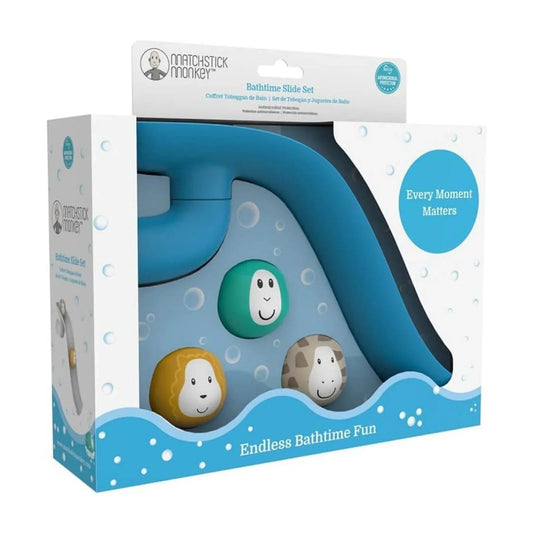 Matchstick Monkey Bathtime Slide Set | Luxury Home Accessories | Heulog Glow