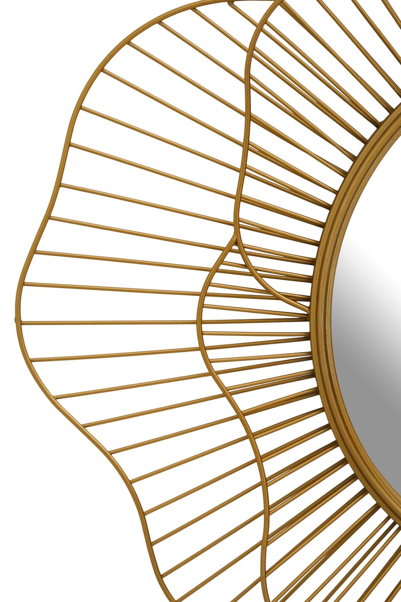 Matera Gold Flower Wall Mirror | Luxury Home Accessories | Heulog Glow