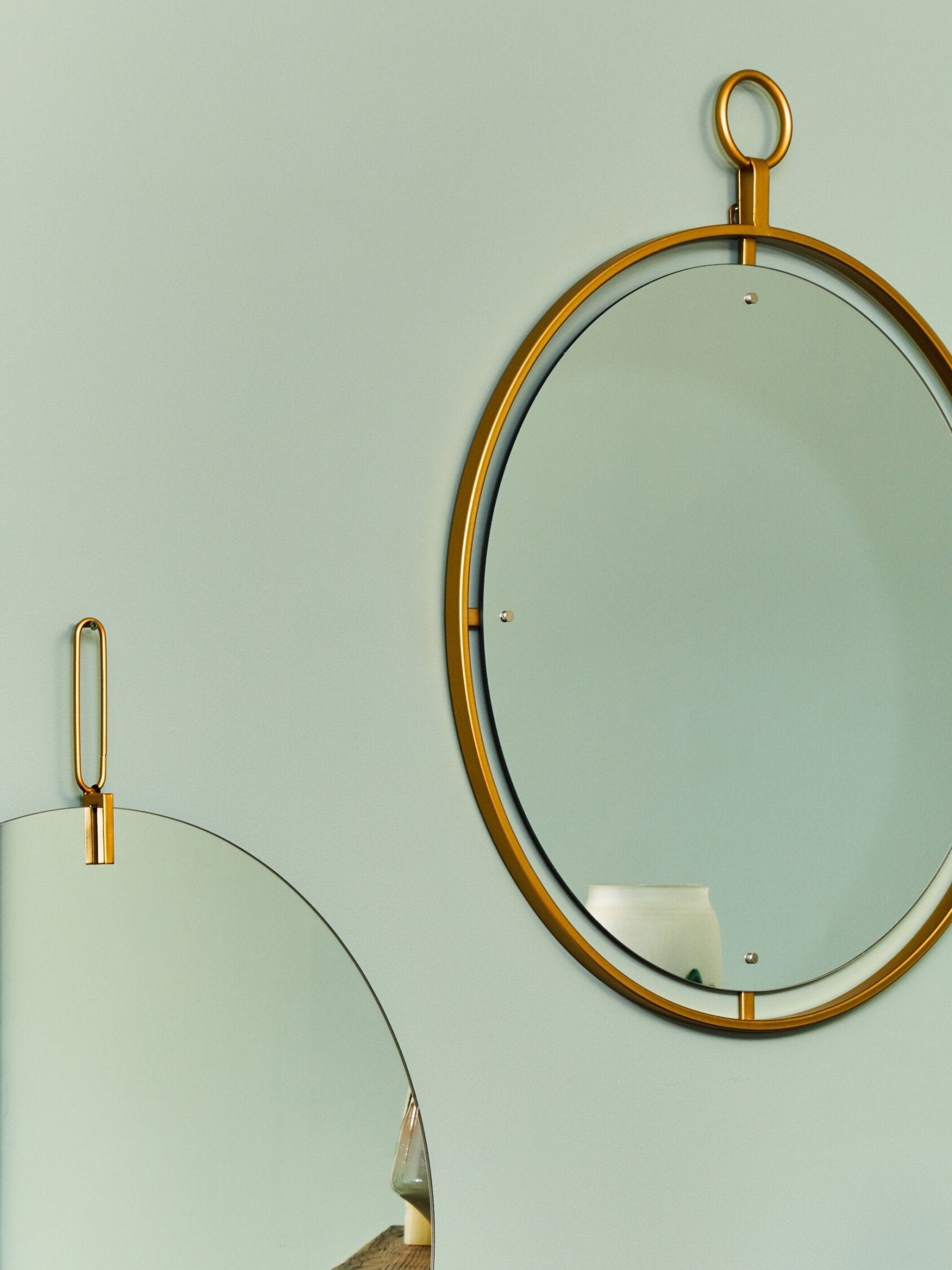 Matera Wall Mirror With Hanging Loop | Luxury Home Accessories | Heulog Glow