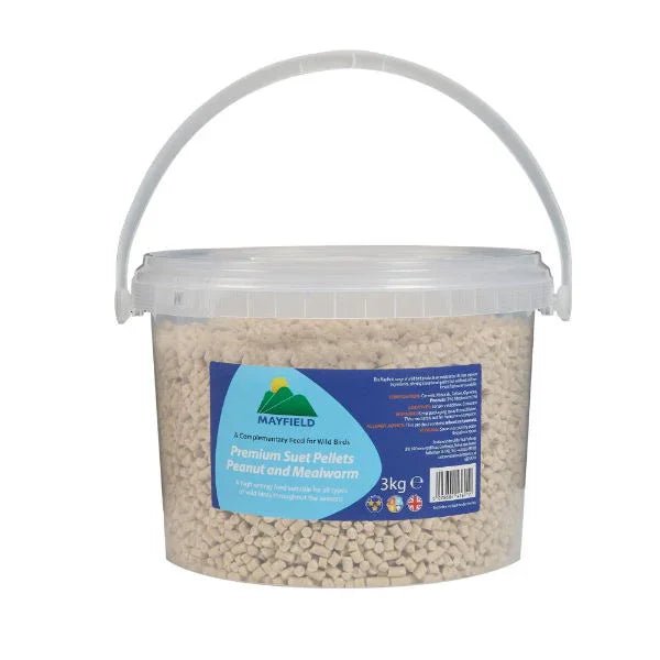 Mayfield Premium Suet Pellets Peanut and Mealworm 3kg | Luxury Home Accessories | Heulog Glow
