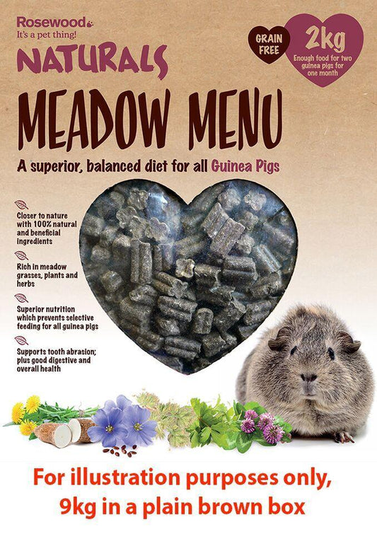 Meadow Menu Guinea Pig Trade 9kg | Luxury Home Accessories | Heulog Glow