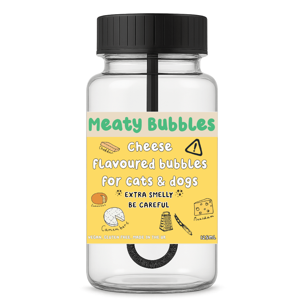 Meaty Bubbles Cheese Bubbles 125ml  | Luxury Home Accessories | Heulog Glow