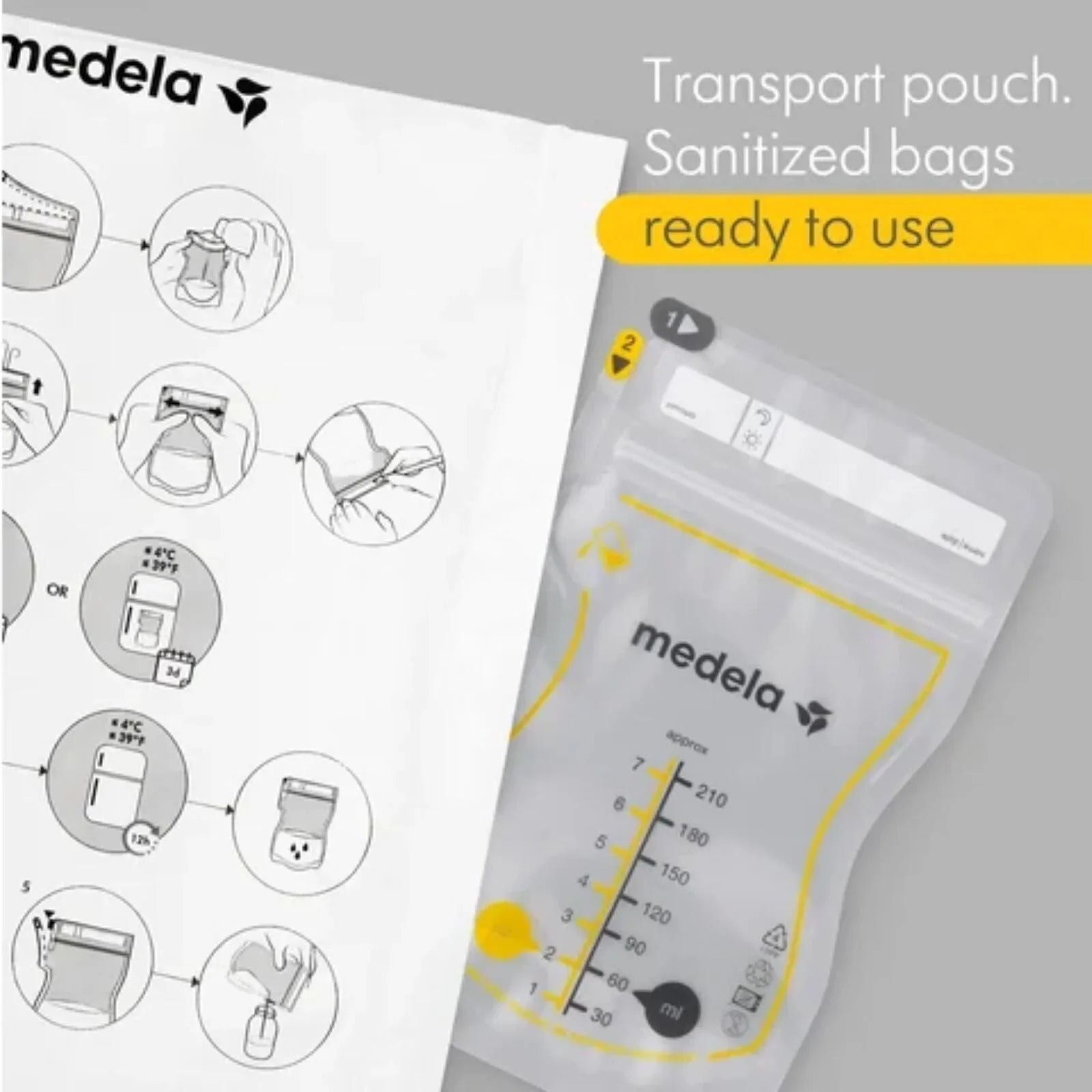 Medela Breastmilk Storage Bag 50 pcs | Luxury Home Accessories | Heulog Glow