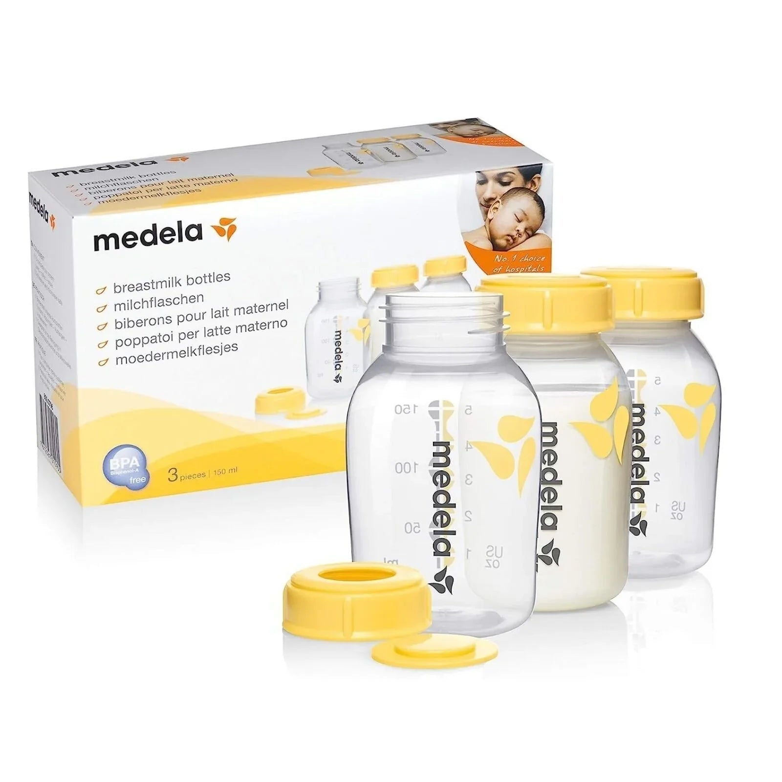 Medela Breastmilk Storage Bottles 150ml 3 pcs | Luxury Home Accessories | Heulog Glow