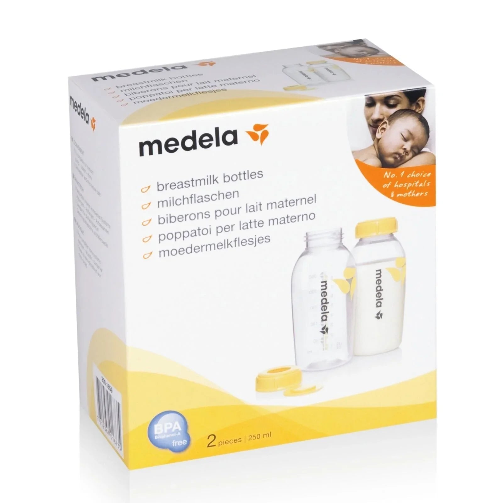 Medela Breastmilk Storage Bottles 250ml 2 pcs | Luxury Home Accessories | Heulog Glow