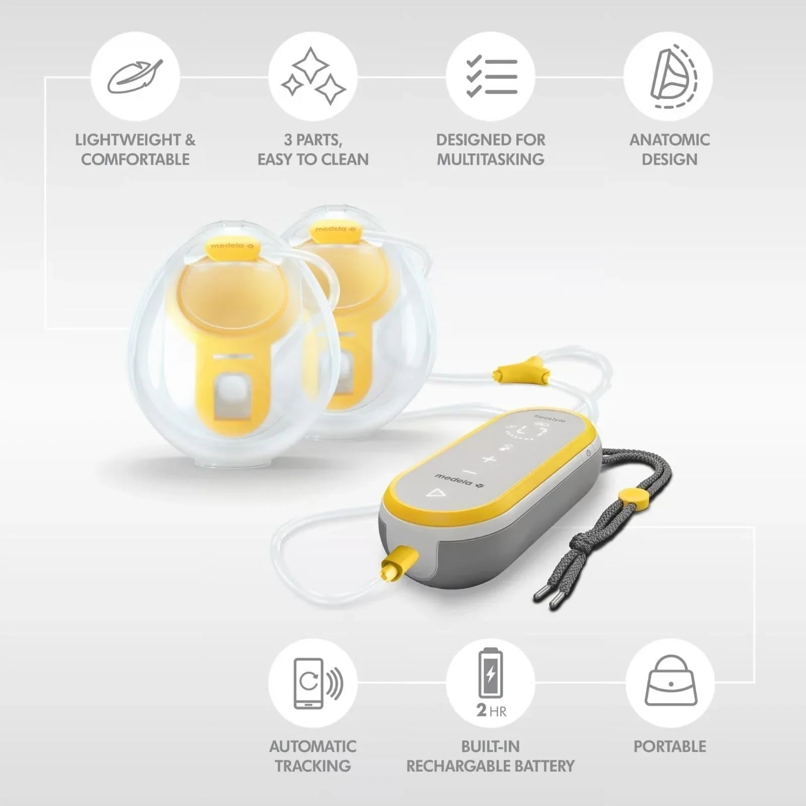 Medela Freestyle Hands-Free Double Electric Breast Pump | Luxury Home Accessories | Heulog Glow