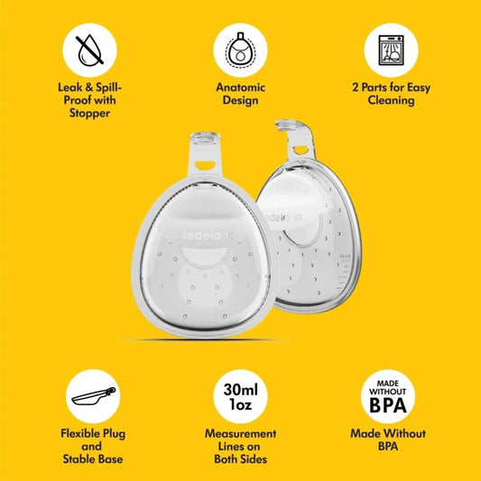 Medela InBra Breastmilk Collector Pack of 2 | Luxury Home Accessories | Heulog Glow