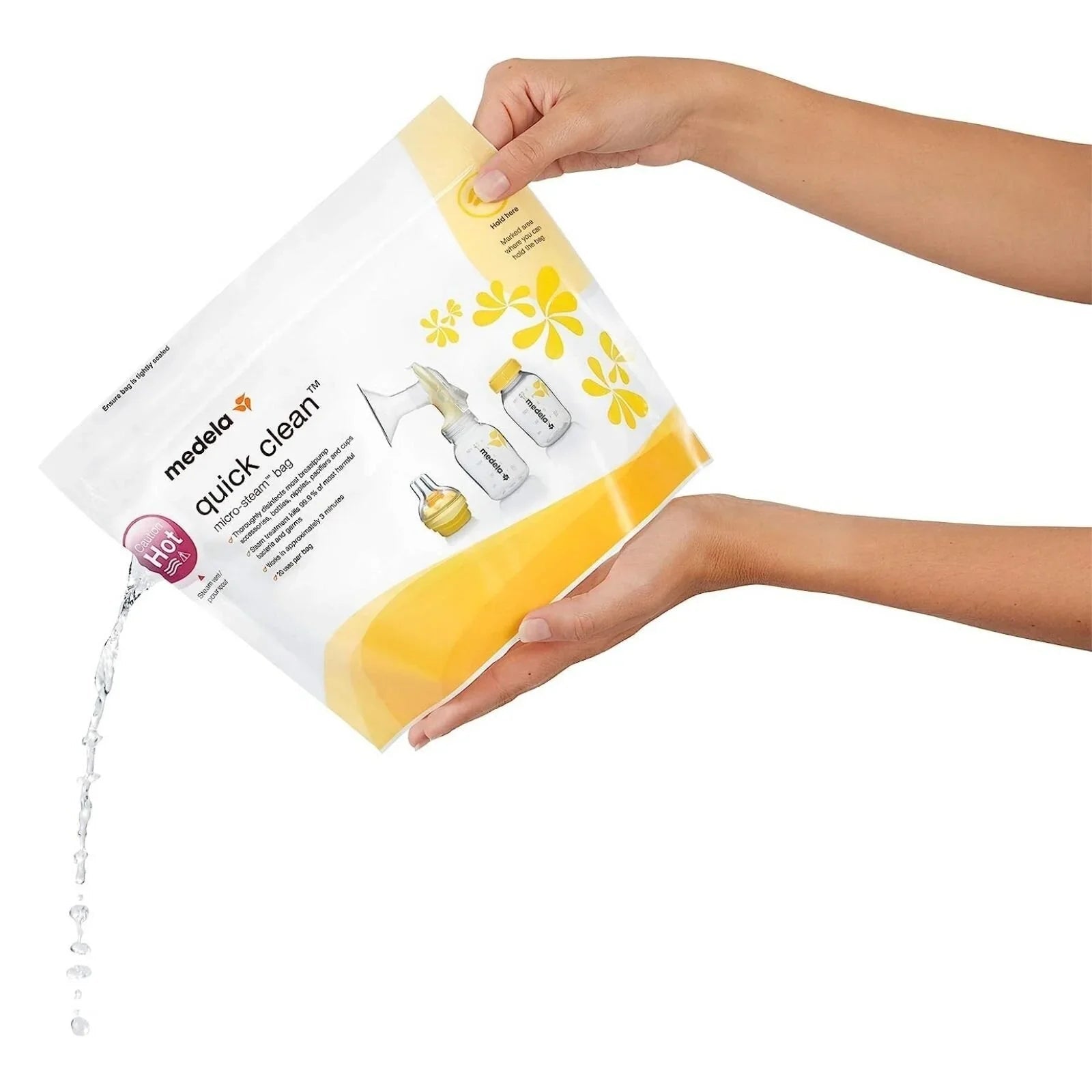 Medela Quick Clean Micro-Steam Bags Pack of 5 | Luxury Home Accessories | Heulog Glow