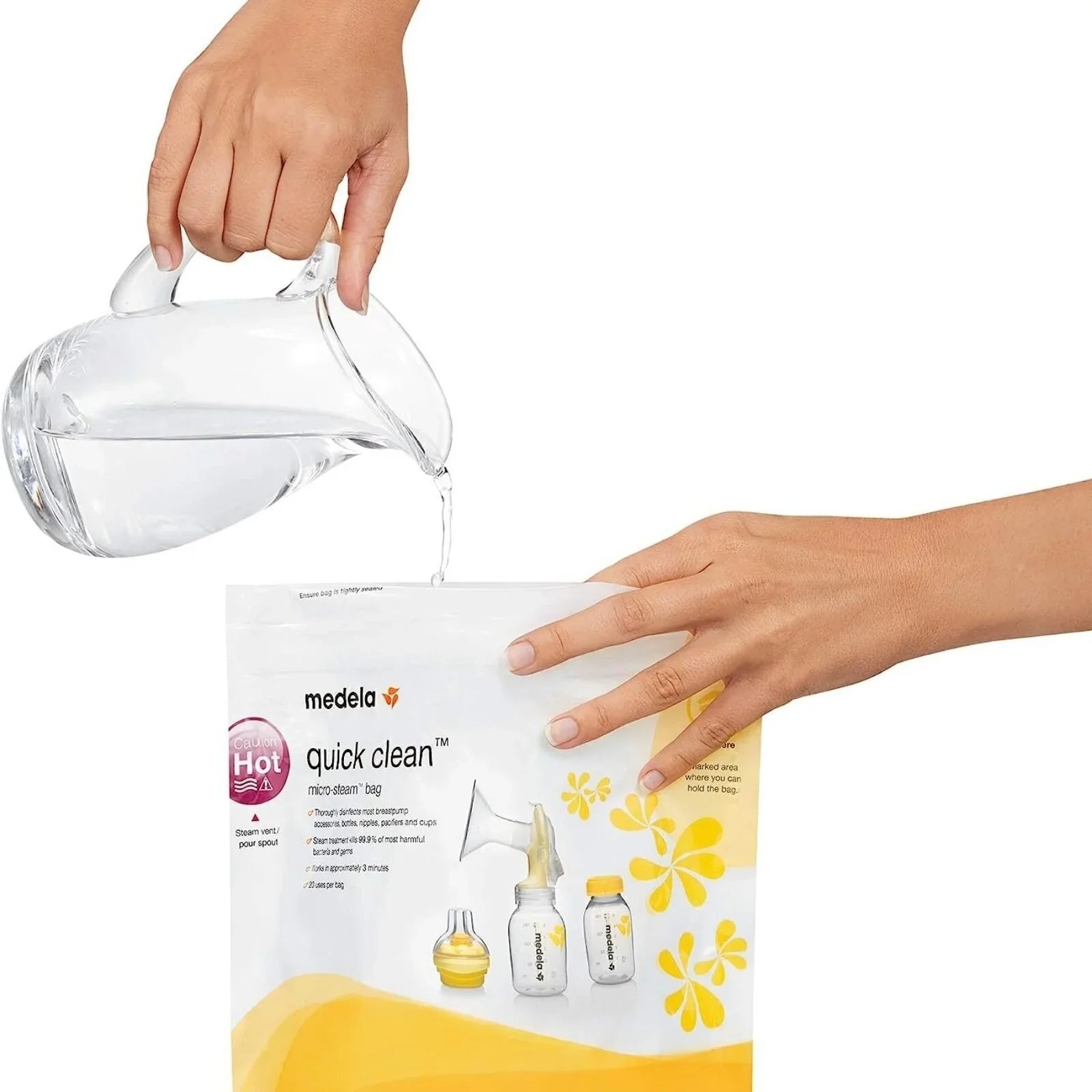 Medela Quick Clean Micro-Steam Bags Pack of 5 | Luxury Home Accessories | Heulog Glow